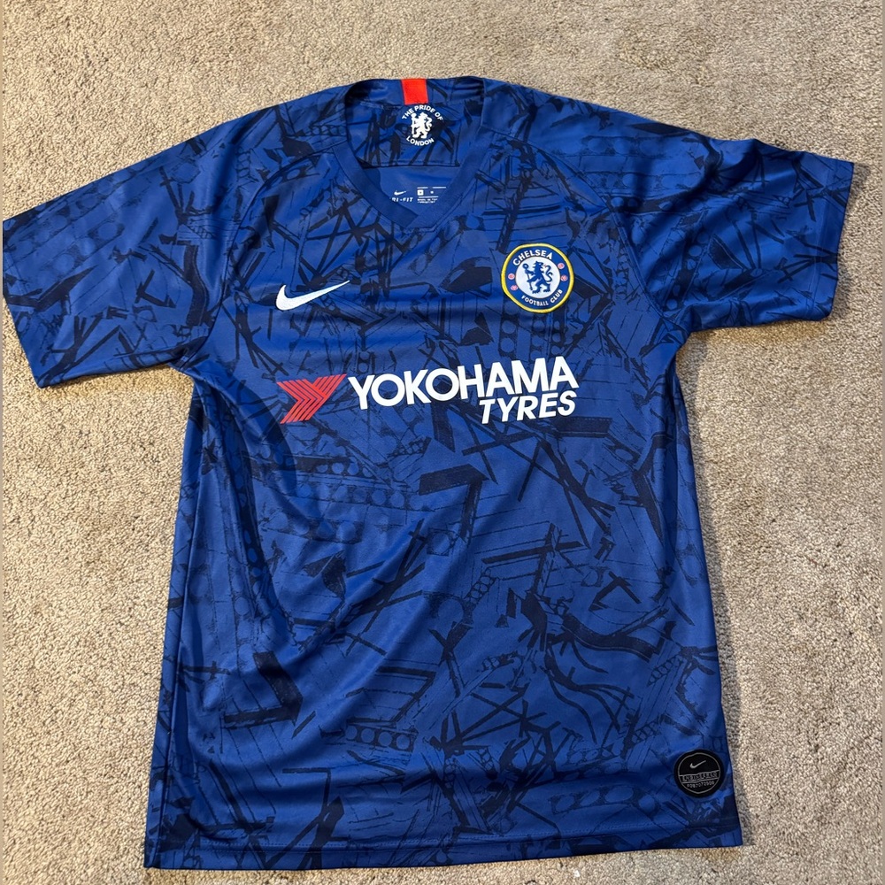 Chelsea Football Club Nike Jersey Men XXL Blue Soccer Performance Yokohama Tyres
